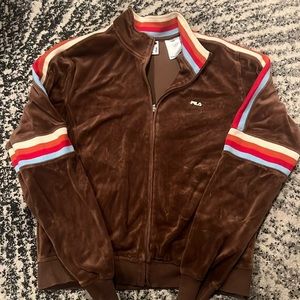 Fila velour brown jacket